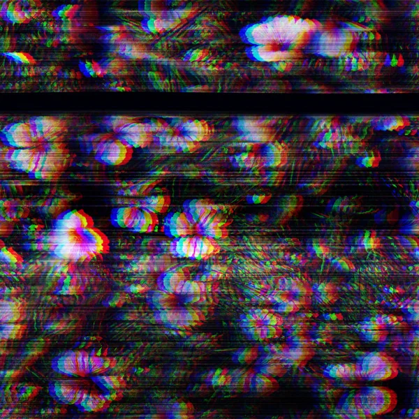 Sömlös techno glitch RGB datorskärm buller — Stockfoto
