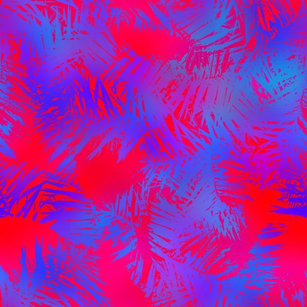 Безшовний інтенсивний червоно-синій візерунок листя — стокове фото