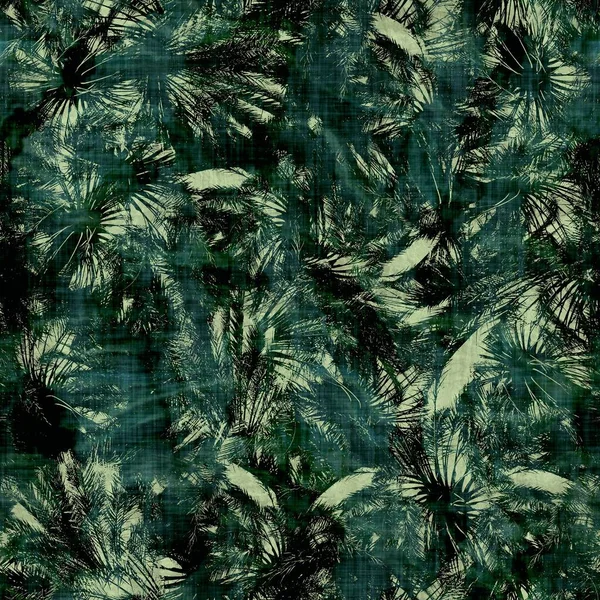 Verde palmera tropical hojas patrón sin costura — Foto de Stock