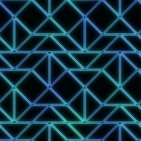 Neon light on black seamless repeat pattern — Stock Photo, Image