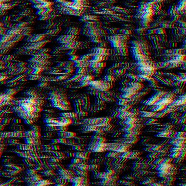 Kusursuz tekno arıza tropikal RGB bilgisayar gürültüsü