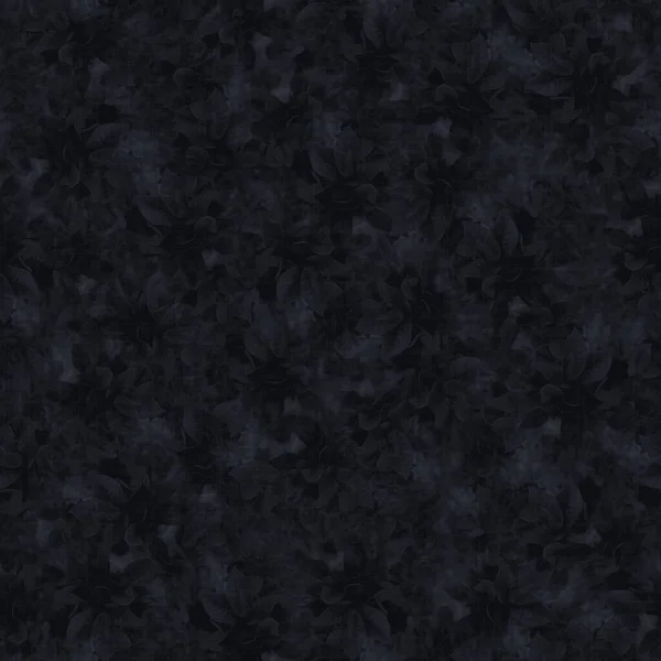 Dark moody almost black leaf seamless pattern