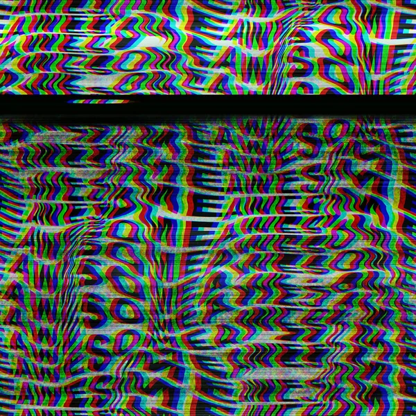 Nahtlose Techno-Panne RGB-Computermonitor-Geräusche — Stockfoto