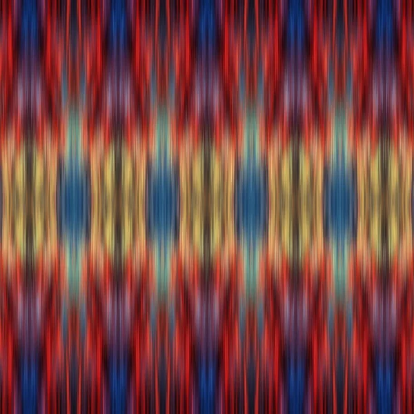 Ikat Astratto Sfocatura senza cuciture modello etnico Swatch — Foto Stock