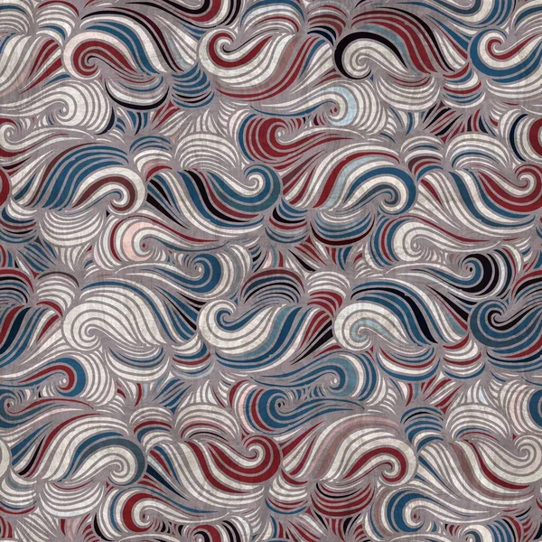 매끄럽지 않은 붉은색 과 파란색의 감색된 역반 무늬 — 스톡 사진
