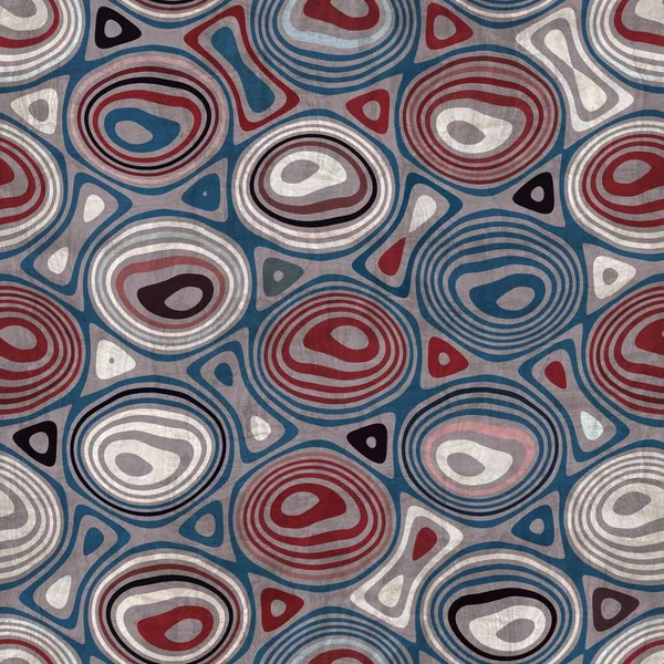 Απρόσκοπτη κόκκινο λευκό και μπλε υφή ρετρό μοτίβο — Φωτογραφία Αρχείου