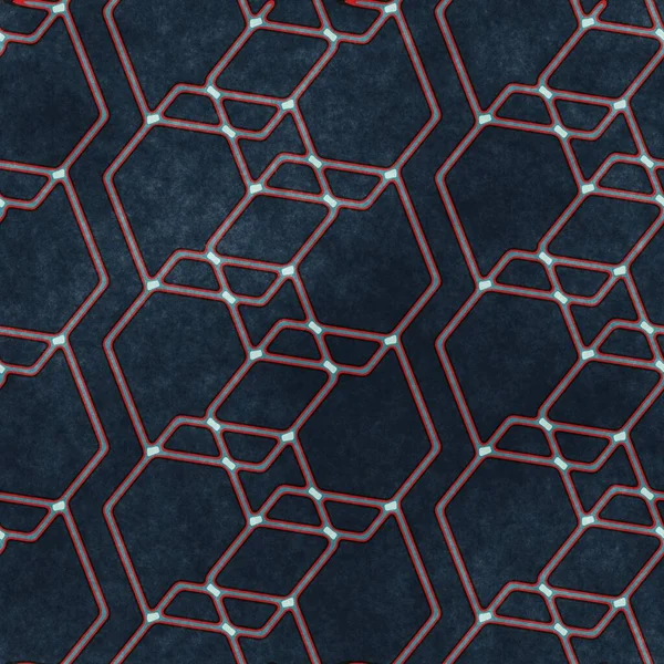 Red and navy textured urban seamless pattern — Stock Photo, Image