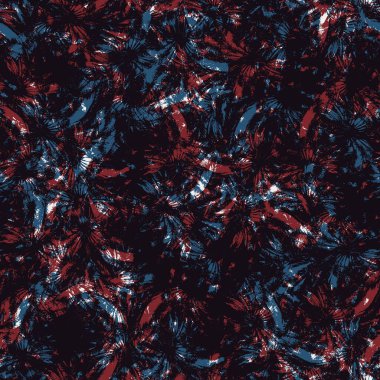 Kırmızı mavi siyah beyaz, kusursuz tropikal desen