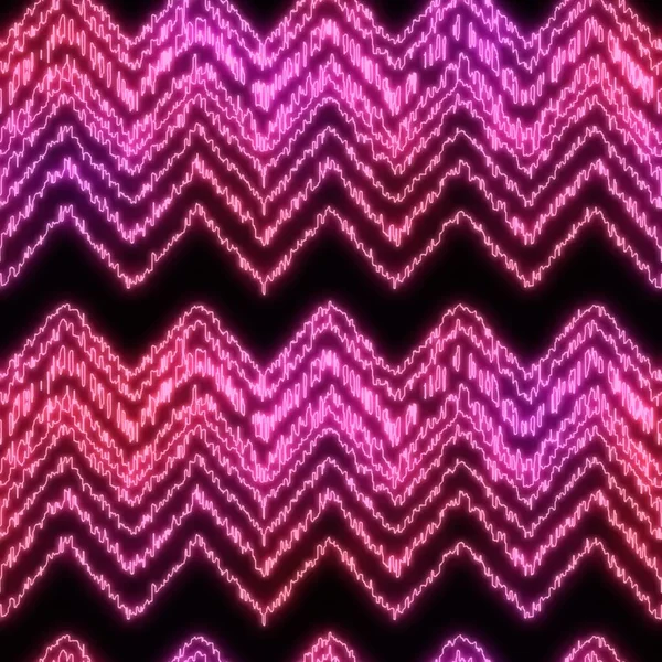 Siyah pürüzsüz desenli neon ışığı — Stok fotoğraf