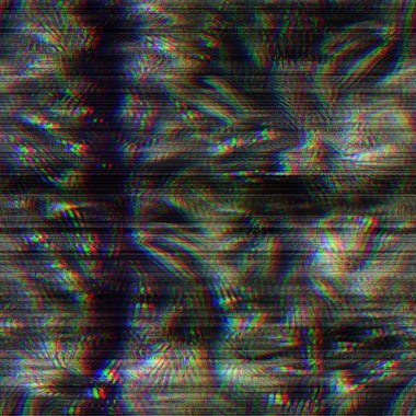 Kusursuz tekno arıza tropikal RGB bilgisayar gürültüsü