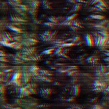 Kusursuz tekno arıza tropikal RGB bilgisayar gürültüsü