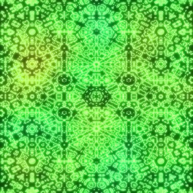 Siyah pürüzsüz desenli neon ışığı