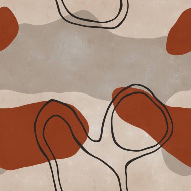 Kusursuz organik yuvarlak kıvrımlı şekiller saf tasarım