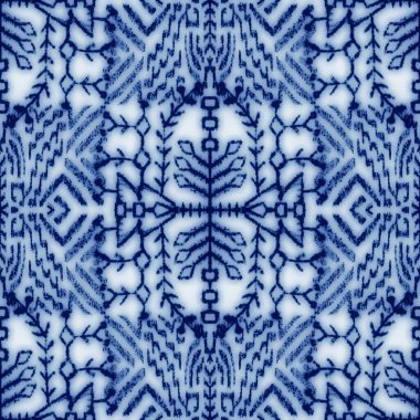 Kusursuz mavi ve beyaz seramik tasarım