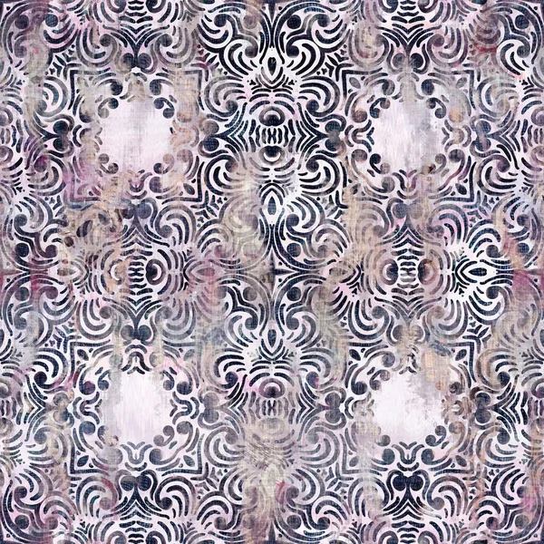 Collage misto geo seamless pattern swatch — Foto Stock