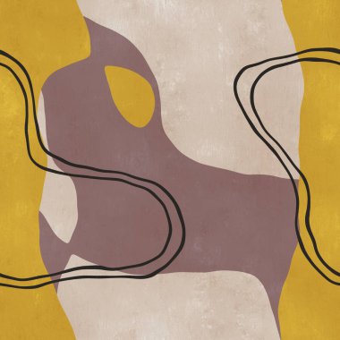 Kusursuz organik yuvarlak kıvrımlı şekiller saf tasarım