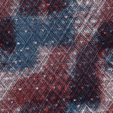 Kırmızı mavi siyah beyaz, kusursuz jeo deseni.