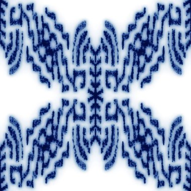 Kusursuz mavi ve beyaz seramik tasarım