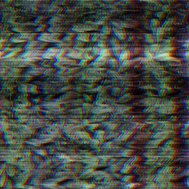 Kusursuz tekno arıza tropikal RGB bilgisayar gürültüsü