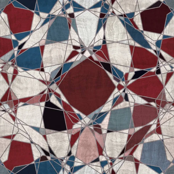 Безшовний витриманий мотив геометричної плитки — стокове фото