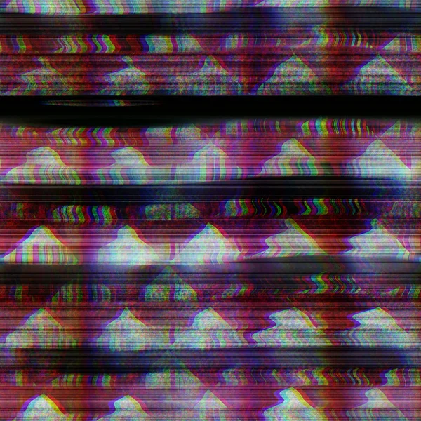 Seamless techno glitch RGB computer monitor noise — Stock Photo, Image