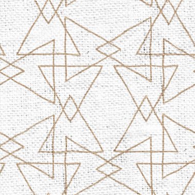 Beyaz boya desenli kusursuz çuval bezi.