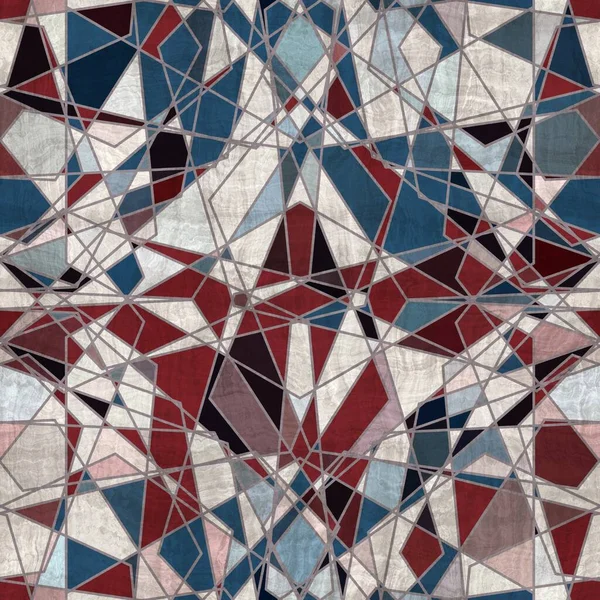 Безшовний витриманий мотив геометричної плитки — стокове фото