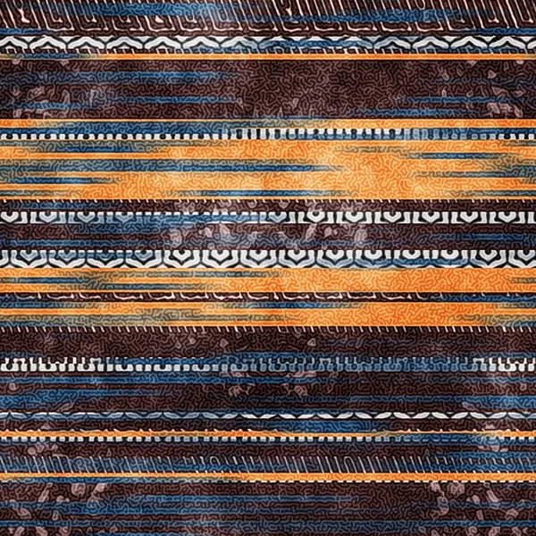 Seamless ethnic tribal pattern stripes rug design — Stock Photo, Image