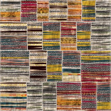 Kusursuz yama işçiliği karışık yorgan deseni baskısı