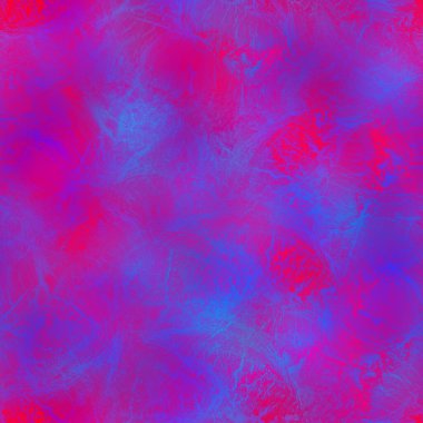 Seamless intense red and blue leaf pattern clipart