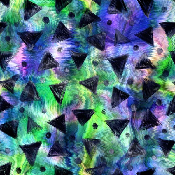 Naadloze abstracte kleur blobs met geo-overlay — Stockfoto