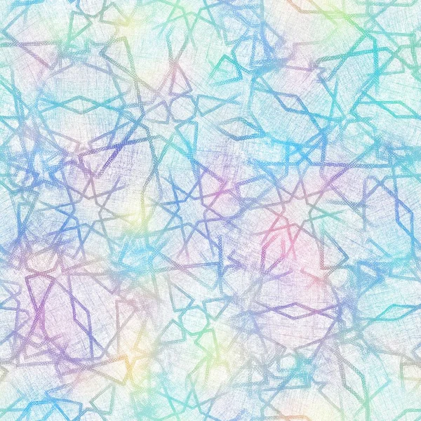 鮮やかなホログラフィック箔虹ネオンシームレスタイル — ストック写真