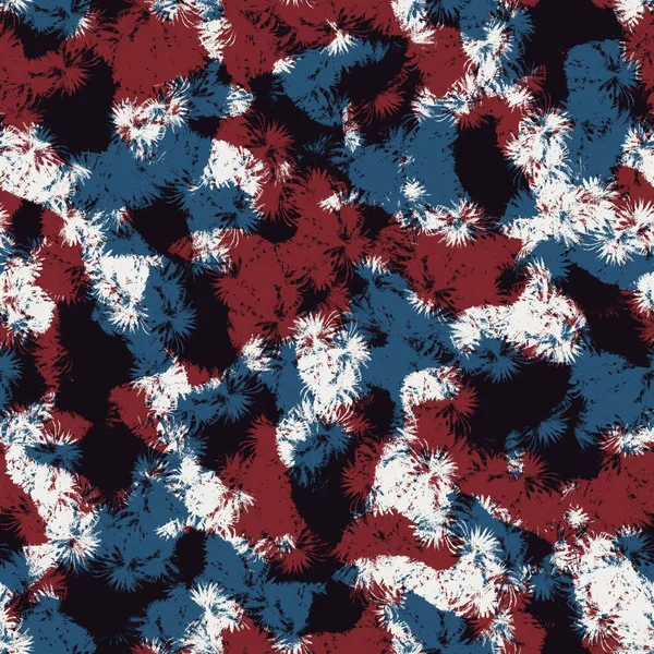 Bezešvé abstraktní vzor v červené modré černé bílé — Stock fotografie