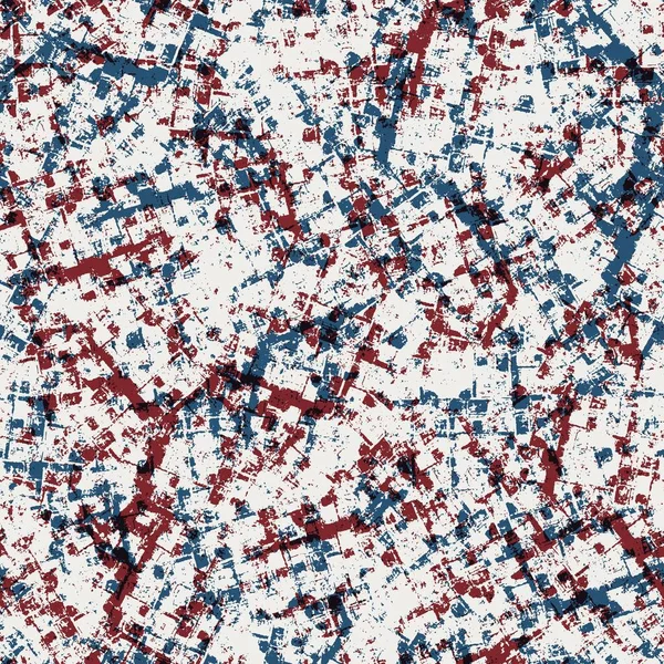 Patrón de textura inconsútil en rojo azul negro blanco — Foto de Stock