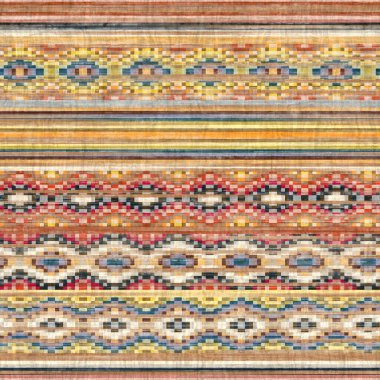 Kusursuz Kilim Halı Meydanı Piksel Desenli Yazdırma