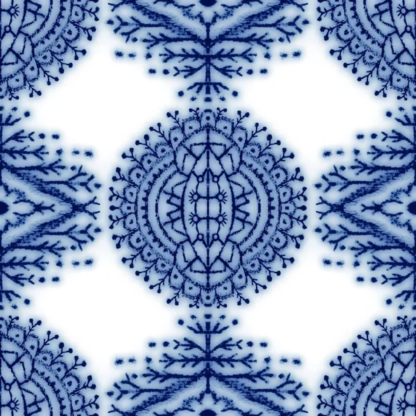 Безшовний класичний синьо-білий керамічний дизайн — стокове фото