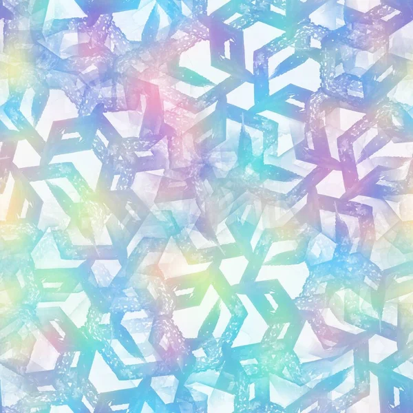 Lámina olográfica vívida azulejo sin costura de neón arco iris — Foto de Stock