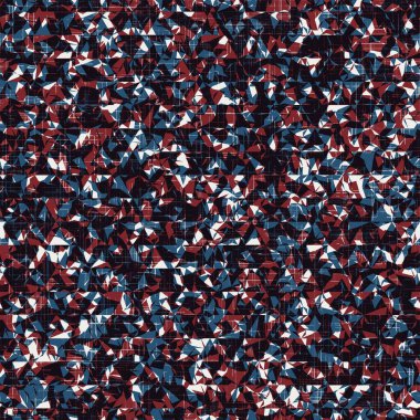 Kırmızı mavi siyah beyaz, kusursuz jeo deseni.