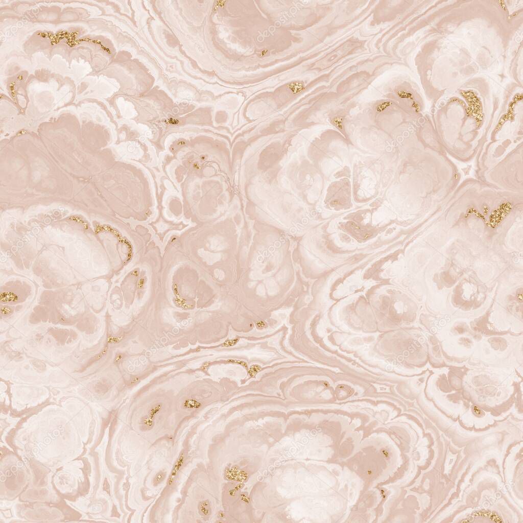 Seamless pink glitter luxury marble pattern design