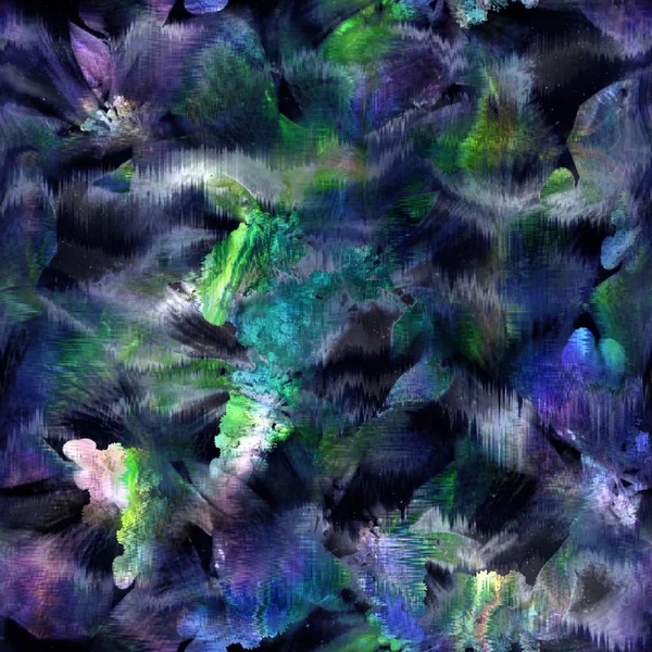 Безшовні абстрактні кольорові плями з квітковим накладанням — стокове фото