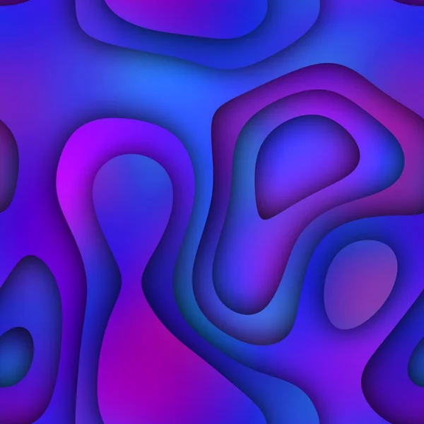 Безшовний плаваючий вигнутий вирізаний папір яскравого кольору — стокове фото