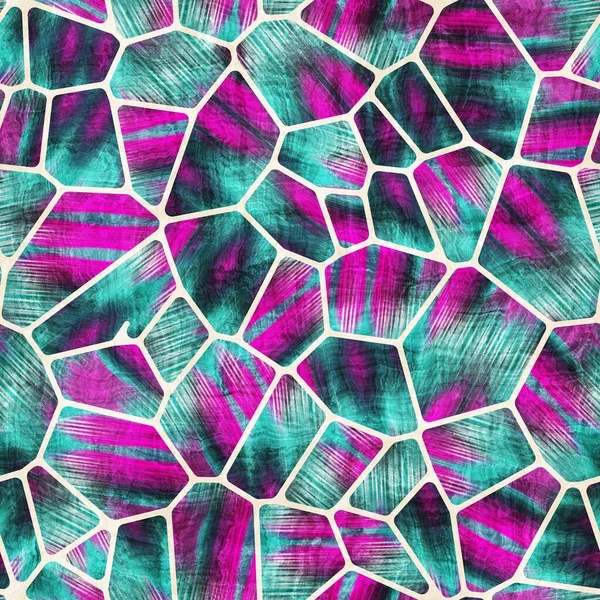 Forma de azulejo geométrico sin costura collage patrón de superficie —  Fotos de Stock