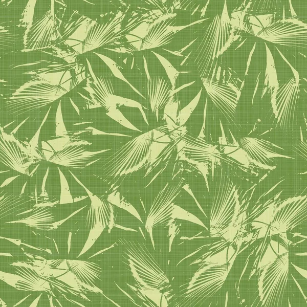 Ljus linje gröna tropiska blad sömlös mönster — Stockfoto