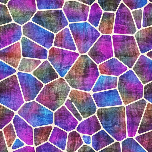 Seamless geo tile shape collage surface pattern — Stock Photo, Image