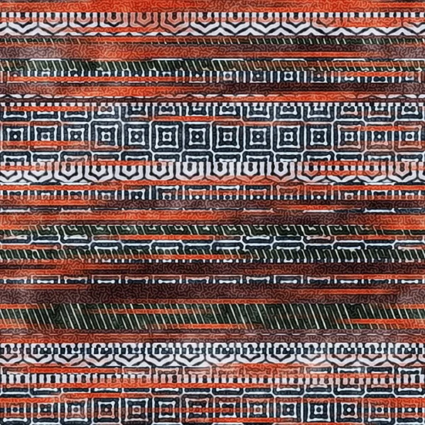 Naadloze etnische stam patroon strepen tapijt ontwerp — Stockfoto