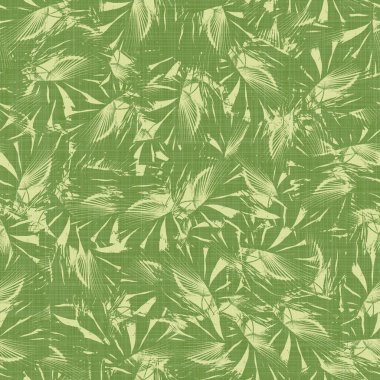 Parlak yeşil tropikal yapraklar pürüzsüz desen