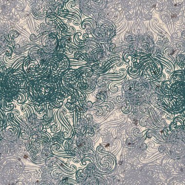 Dağınık damaske motiflerinin kusursuz deseni