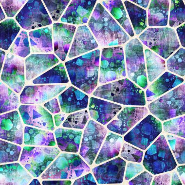 Kusursuz coğrafi şekil kolaj yüzey deseni