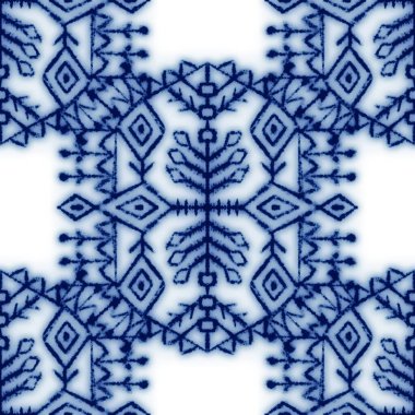 Kusursuz mavi ve beyaz seramik tasarım