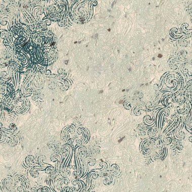 Dağınık damaske motiflerinin kusursuz deseni